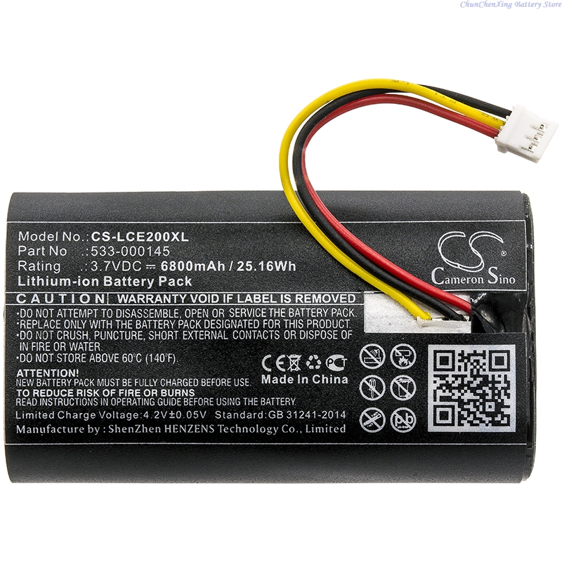 100% NEW 3.7V 5200/6800mAh Rep - Home Security Battery Replacement 评论和价格