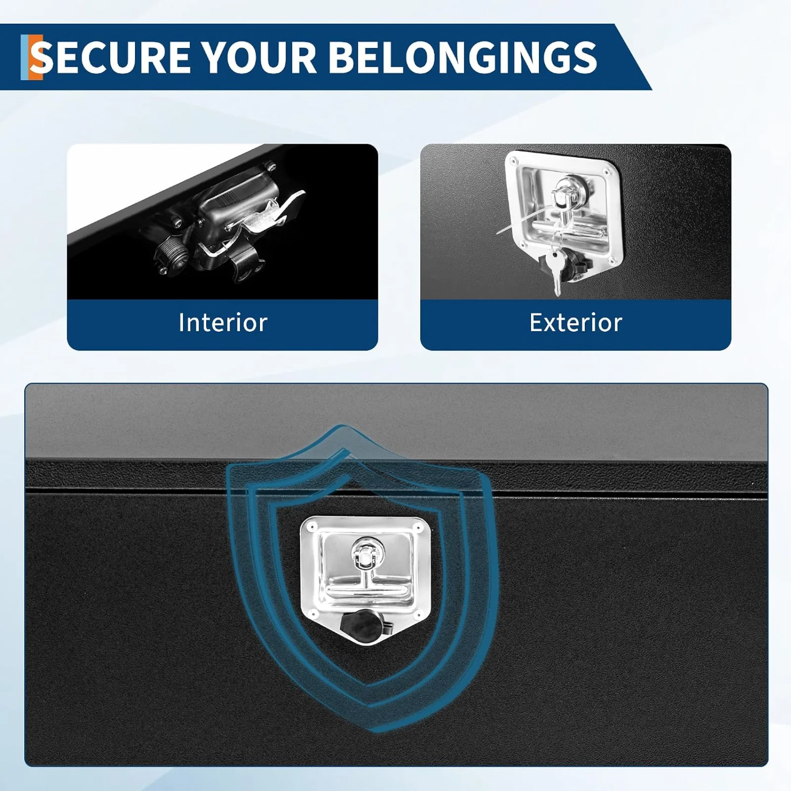 Heavy Duty Black Steel Truck B - Home Security Box 评论和价格