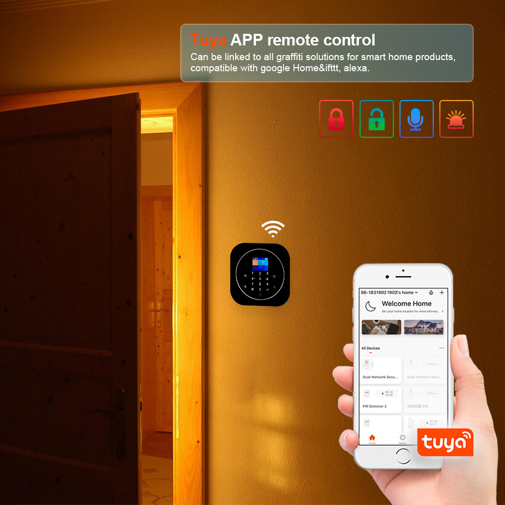 KERUI G12 Wireless Tuya Home A - Sim Gsm Alarm 评论和价格