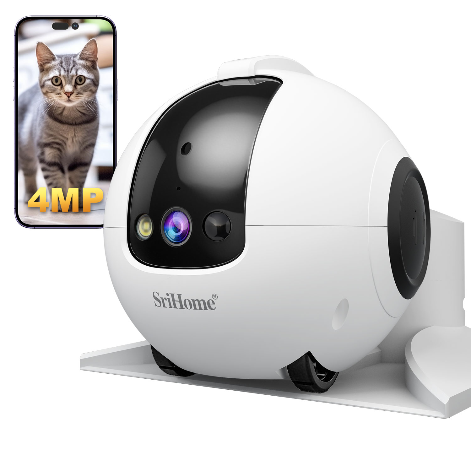4MP Srihome APP Mobile Guard R - Home Security Robot 评论和价格