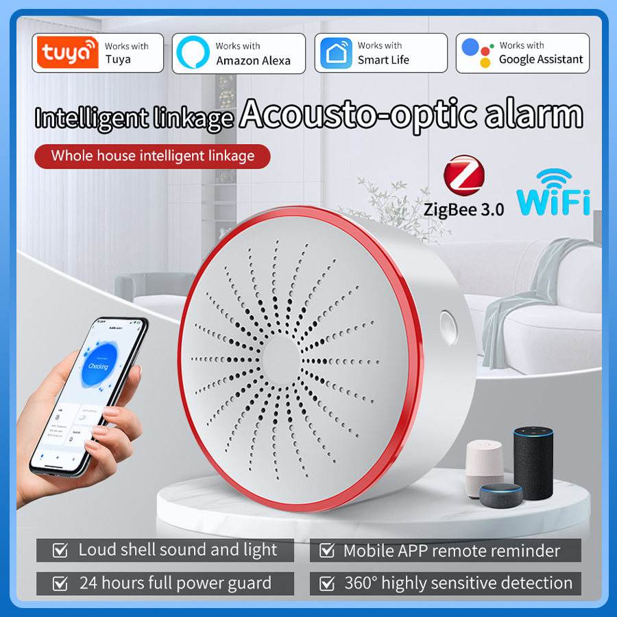 Tuya WiFi ZigBee Alarm Siren S - Sim Gsm Alarm 评论和价格