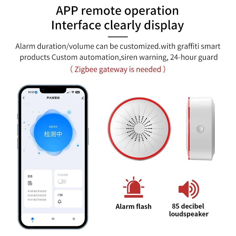 Tuya WiFi ZigBee Alarm Siren S - Sim Gsm Alarm 评论和价格